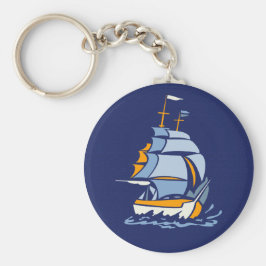 Llavero Cadena de llave de velero, personalizable