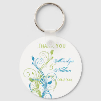 Llavero Cadena de llave favorita de la boda floral blanca