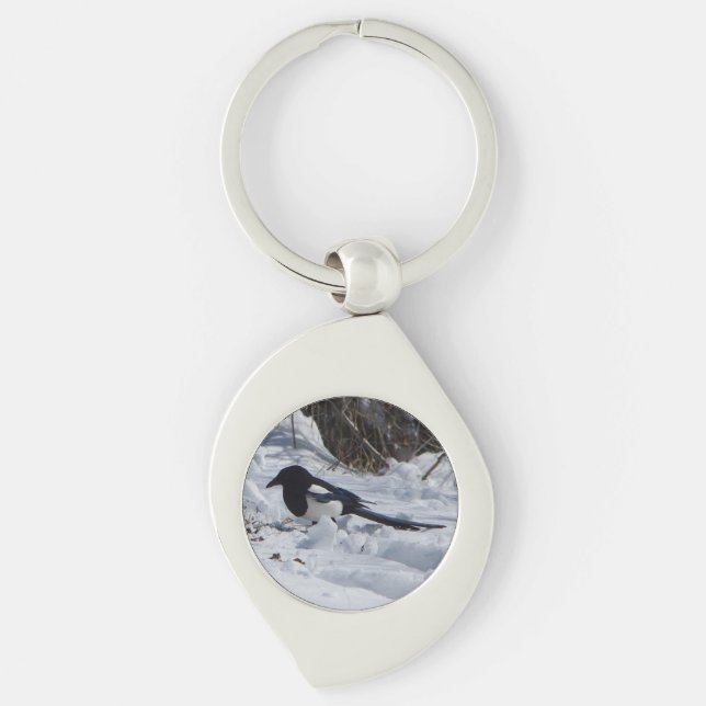 Llavero Cadena de llave metalizado Black Bilky Rocky Mount (Anverso)