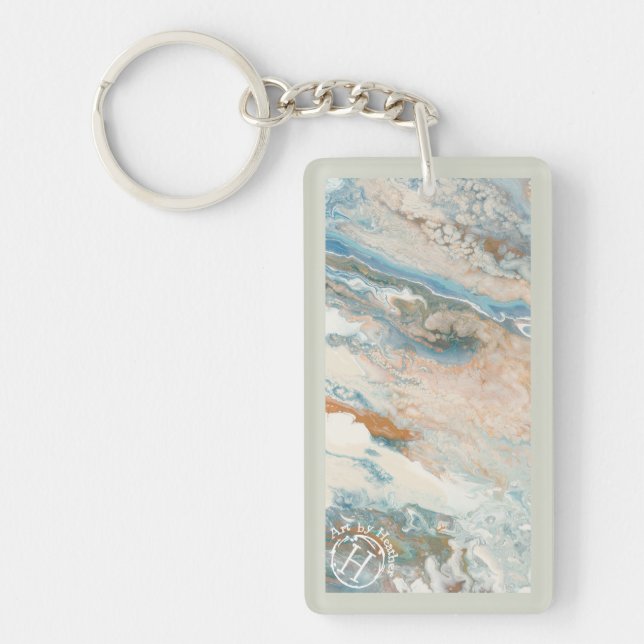 Llavero cadena de llaves acrílicas A Distancia Amanecer (Frente)