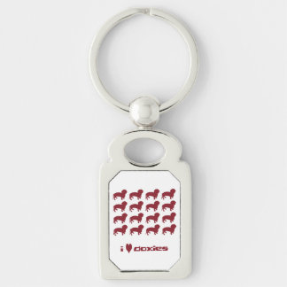 Llavero Cadena de Llaves 'Amo a Dachshunds'