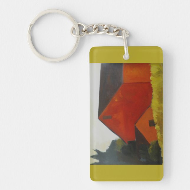 Llavero Cadena de llaves con granero rojo (Frente)