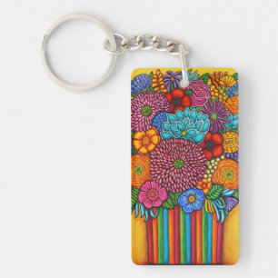 Llavero Cadena de llaves de Bouquet de la celebración