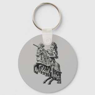Llavero Cadena de llaves de fantasía de caballero medieval