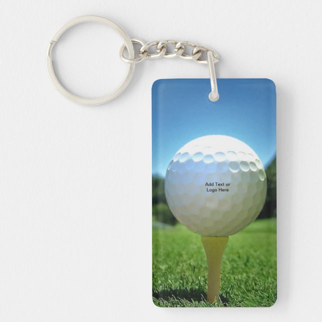 Llavero Cadena de llaves de golf On The Tee (Frente)