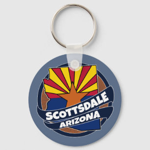 Llavero Cadena de llaves de la bandera de Scottsdale Arizo