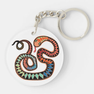 Llavero Cadena de llaves de la serpiente afortunada