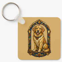 Cadena de llaves de perro golden retriever favorit