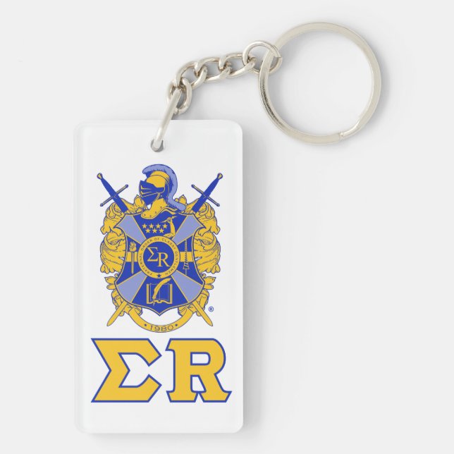Llavero Cadena de llaves del escudo de armas acrílico (Atrás)