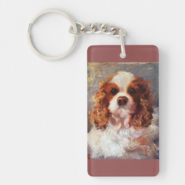 Llavero Cadena de llaves del rey Charles Spaniel (Frente)
