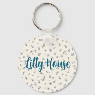 Llavero cadena de llaves floral