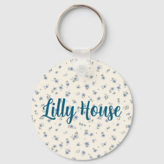 Llavero cadena de llaves floral