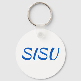 Llavero Cadena de llaves SISU (redonda;Blanca; Keychain fi