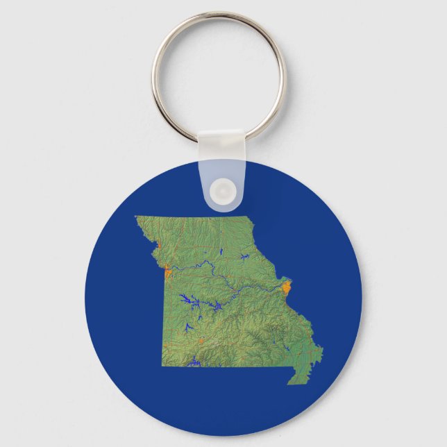 Llavero Cadena de mapas de Misuri (Anverso)