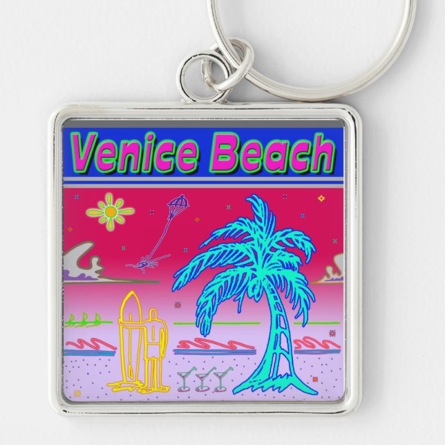Llavero Cadena de navegación "Venice Beach" (Frente)