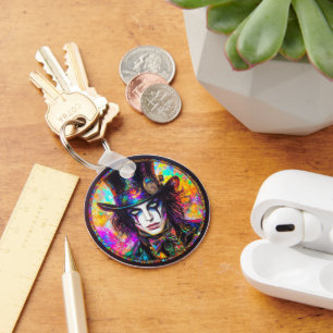 Llavero Cadena de odio gótico Steampunk Mad Hatter de los 