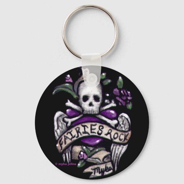 Llavero Cadena de Punk de cráneo "Sadie" (Anverso)