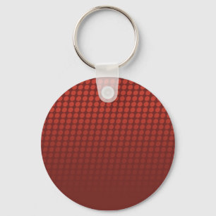 Llavero Cadena de puntos de polka rojo