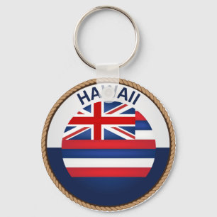 Llavero Cadena de sellos de bandera de Hawaii