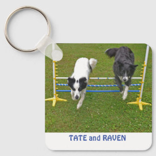 Llavero Cadena de teclas, 2,25" x 2,25" Colirio de borde S