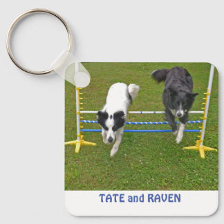 Llavero Cadena de teclas, 2,25" x 2,25" Colirio de borde S