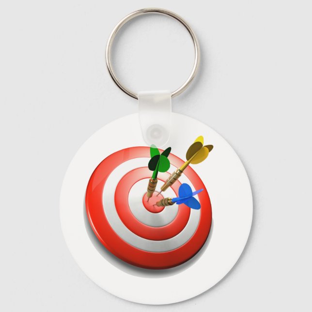 Llavero Cadena de teclas 3D Dardos BullsEYE (Anverso)