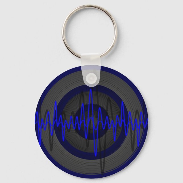 Llavero Cadena de teclas azul oscuro (Anverso)