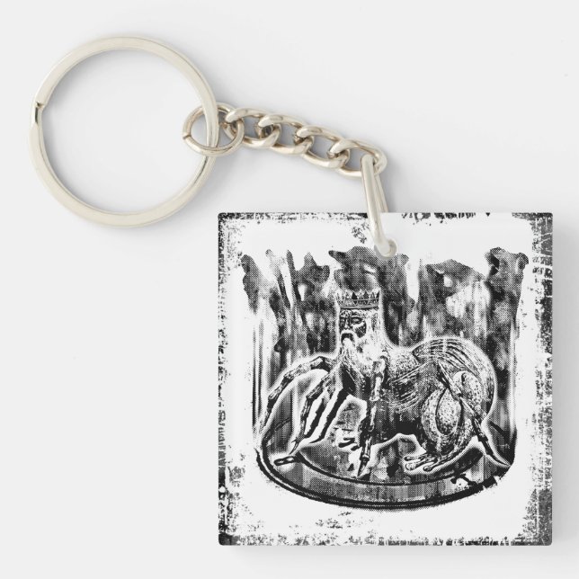 Llavero Cadena de teclas Bael Square (doble cara) (Frente)