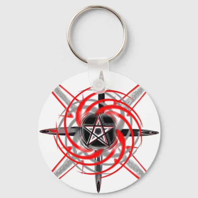 Llavero Cadena de teclas blancas FireStar (Anverso)