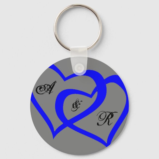Llavero Cadena de teclas Blue Hearts (Anverso)