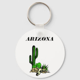 Llavero Cadena de teclas Cactusand Skull de Arizona