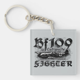 Llavero Cadena de teclas cuadrada (de doble cara) Bf 109