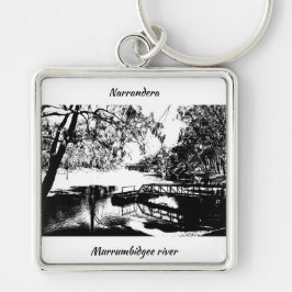 Llavero Cadena de teclas cuadradas premium, grande (5,08 c