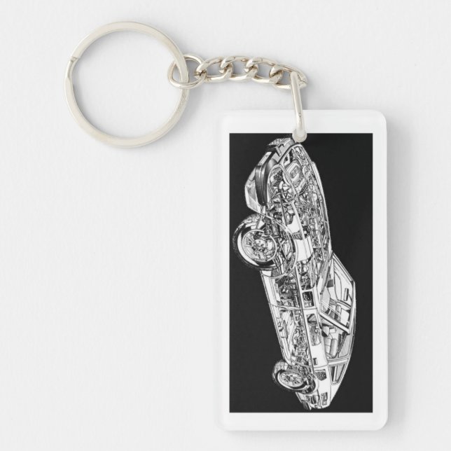 Llavero Cadena de teclas Datsun 280zx (Frente)