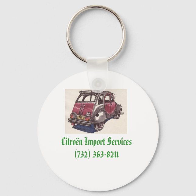 Llavero Cadena de teclas de 2CV (Anverso)