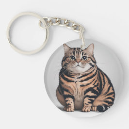 Llavero Cadena de teclas de acrílico de redondeo de gato g