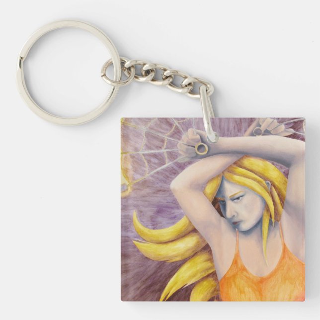 Llavero Cadena de teclas de baile de diosa de fuego (Frente)