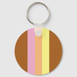 Llavero Cadena de teclas de bandas retro (Naranja múltiple