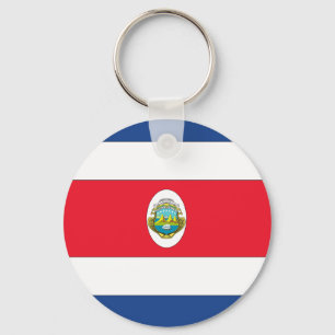 Llavero Cadena de teclas de bandera de Costa Rica, cadena