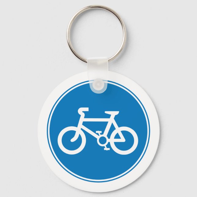 Llavero Cadena de teclas de bicicleta azul (Anverso)