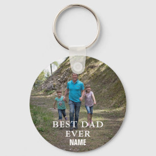 Llavero Cadena de teclas de botón personalizada Best Dad