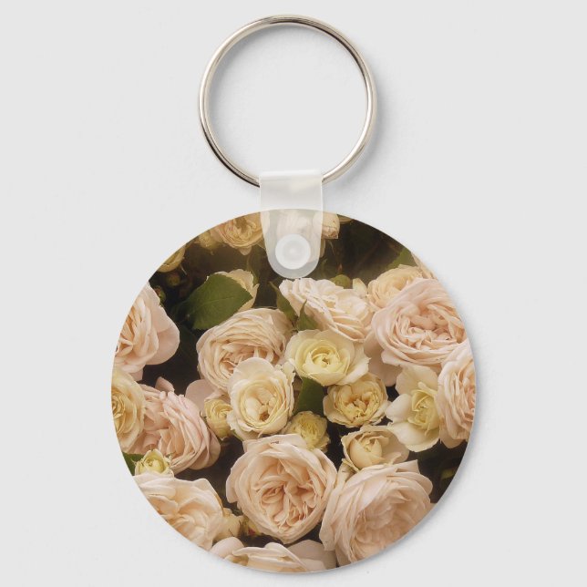 Llavero Cadena De Teclas De Bouquet De Rosas (Anverso)