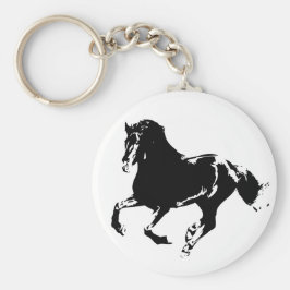 Llavero Cadena de teclas de caballo en marcha