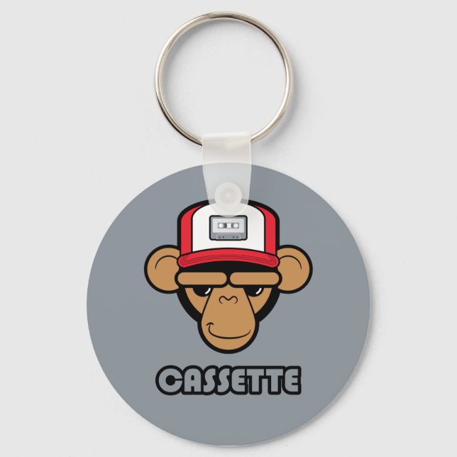 Llavero Cadena de teclas de Cassette (Anverso)