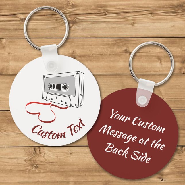Llavero Cadena de teclas de cassette de audio (Subido por el creador)
