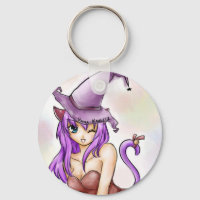 Cadena de teclas de chica Cute neko