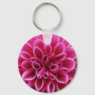 Llavero Cadena de teclas de cierre de flor rosa