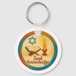 Llavero Cadena de teclas de círculo metalizado - Impresión