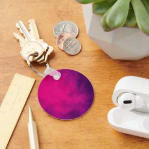 Llavero Cadena de teclas de degradado Neon Pink Smoke - Pe
