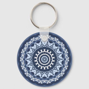 Llavero Cadena de teclas de diseño de Mandala compleja